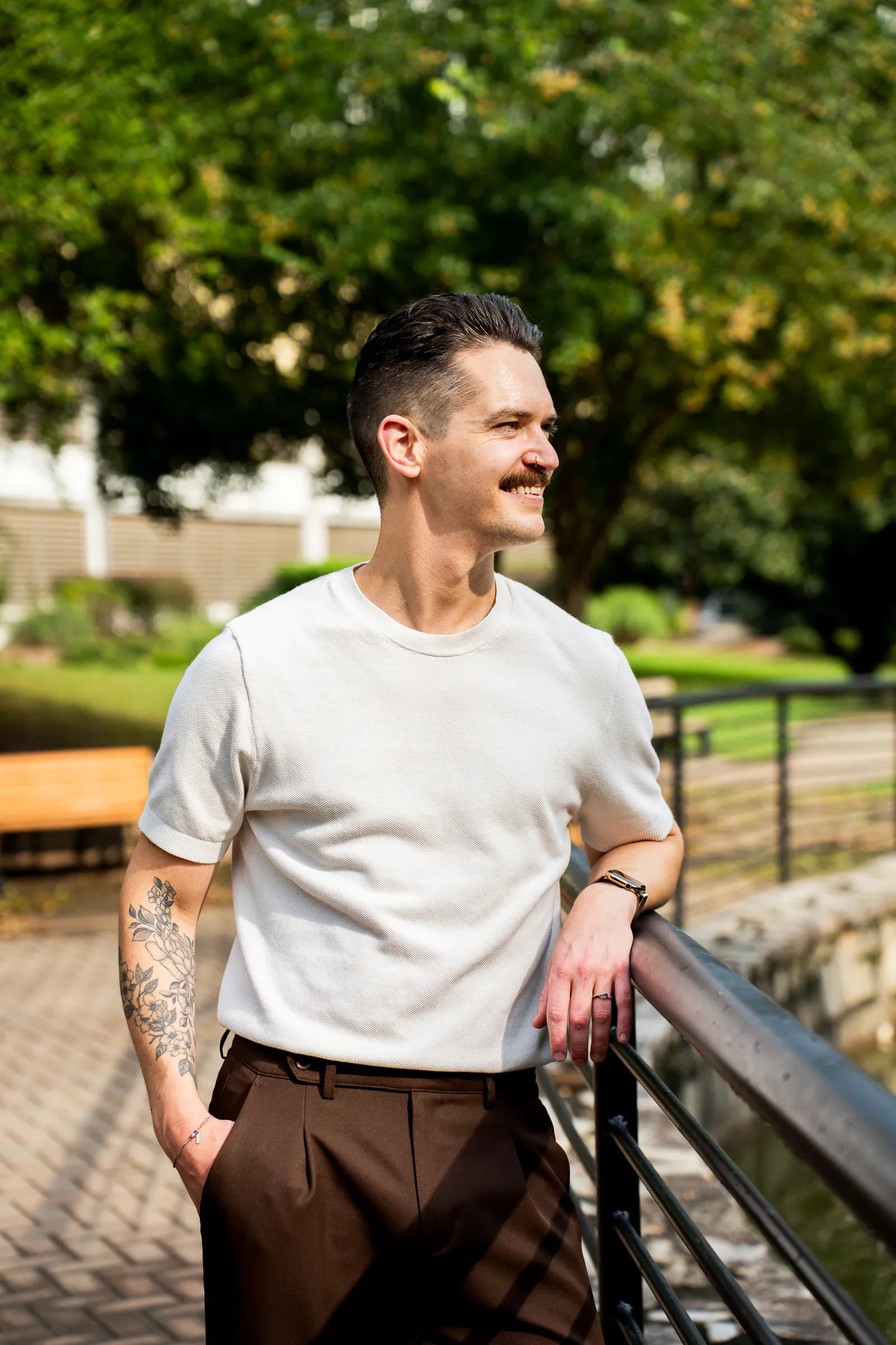 Cory Klose in an intown Atlanta park