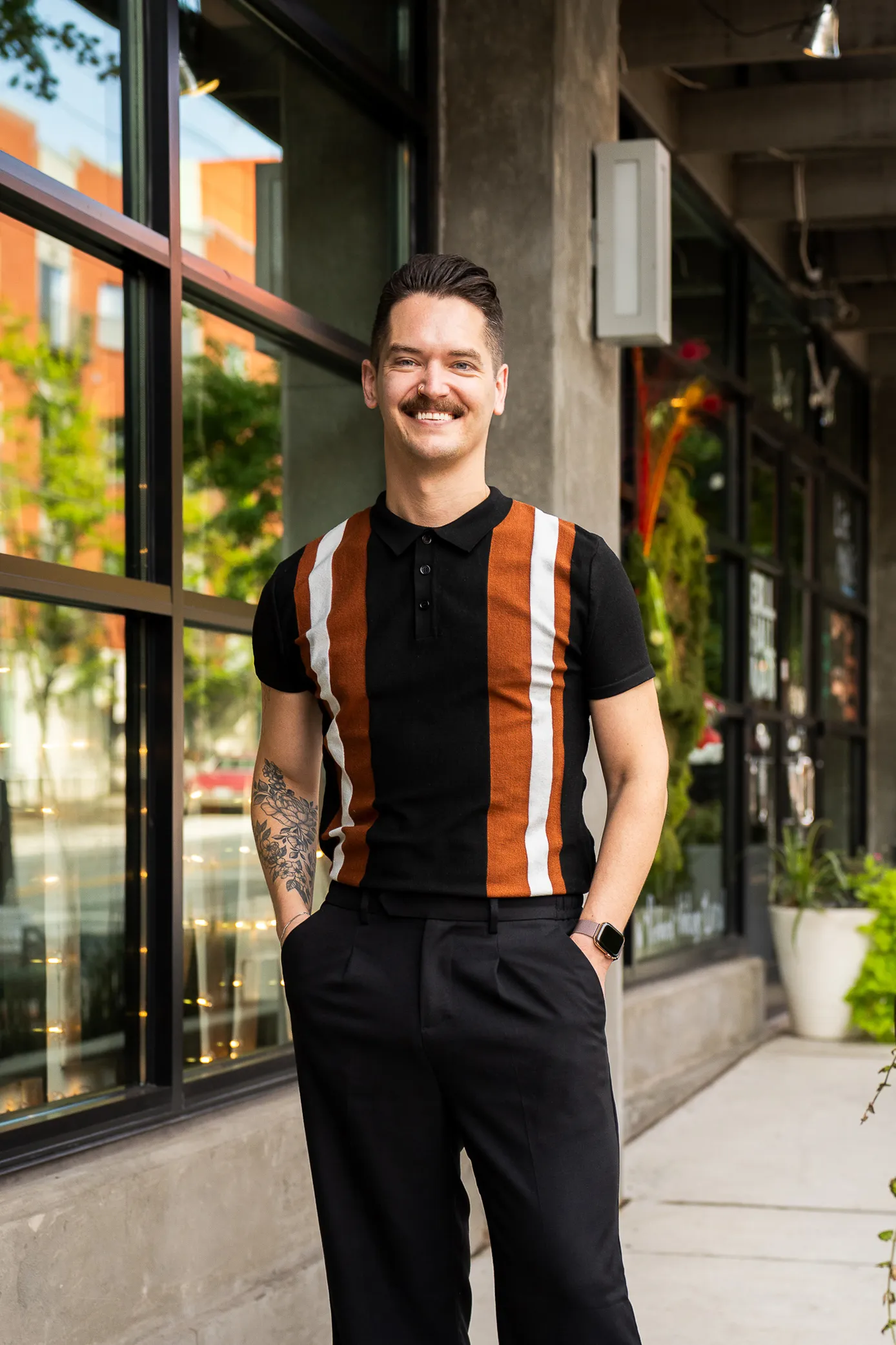 Cory Klose on an intown Atlanta sidewalk